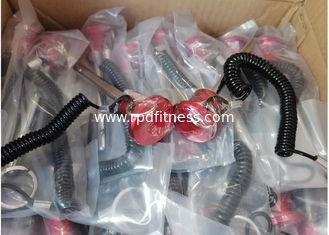 China Plastic Caps Gym Equipment Parts Weight Selector Pin With Elastic Spring Rope supplier